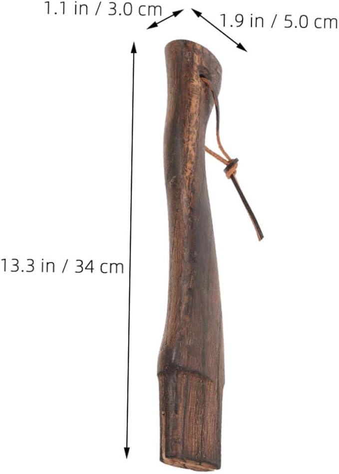 Happyyami 2pcs Wooden Axe Handle Replacement for Mini Axe for Firewood Gardening Hiking