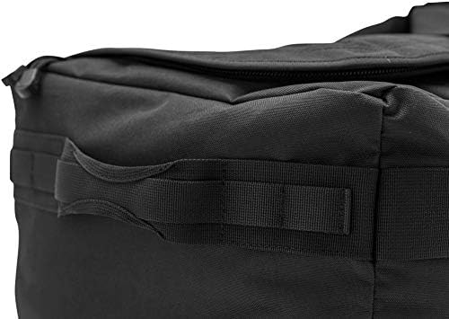 LAPG Expedition Carry-On Travel Duffel Bag Multi-Way Outdoor Travel Bag with Backpack Straps Black