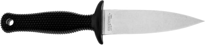 Cold Steel Counter TAC II 3-3/8 Japanese AUS8A w/Stonewash Finish Spear Point Fixed Blade Multi-Purpose Tactical Game Hunting Boot Knife Kray-Ex Handle Weather-Resistant Secure-Ex Sheath