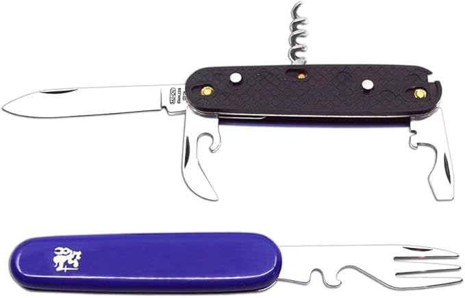 Versatile Multi-Tool Cutlery Set Portable Camping Essentials Mikov Piknik 101-NH-6P Knife Stainless Steel Utility Blade for Travel and Outdoor Dining.