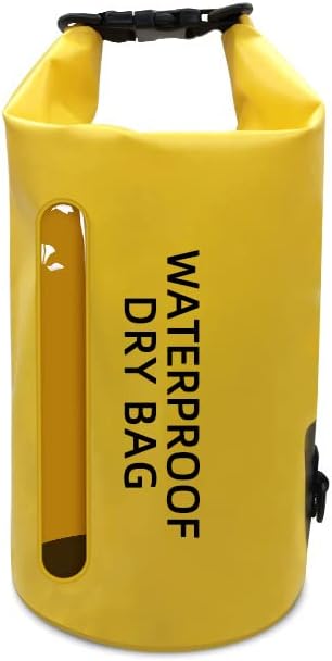 Dry Bag Waterproof Floating PVC Waterproof Bag Roll Top 2L/5L/10L/15L/20L Dry Bag Kayak Storage for Kayaking Boating Rafting Swimming Hiking Camping Travel Beach