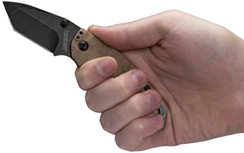 Kershaw Shuffle II Folding Pocket Knife 2.6 Inch Stainless Steel Tanto Blade EDC Utility with Flathead Screwdriver Reversible Carry Manual Opening Everyday Carry Pocket Knife for Men and Women