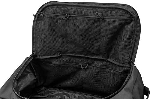 LAPG Expedition Carry-On Travel Duffel Bag Multi-Way Outdoor Travel Bag with Backpack Straps Black