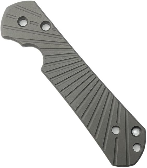 1PC Titanium Scales Fits for Chris Reeve Large Sebenza 21 Pocket Knife Custom Sandblasting Handle Patch DIY Accessory