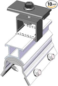 10 RH Mid Clamp MageBracket RH Mouting Kits for R-Panel Trapezoidal Metal Roof Solar Panel Module Mounting Racking Installation
