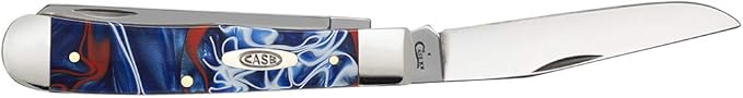 Case WR XX Pocket Knife Patriot Kirinite Trapper Item #11200 - (10254 SS) - Length Closed: 4 1/8 Inches