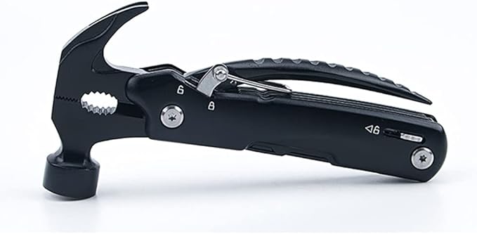 SagaSave 14-in-1 Multitool Hammer Portable Multi Tool Pliers Camping Gear Survival Tool for Sawing Wood Screwing Screws Scraping Scales Cutting Lines