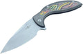 TWO SUN Folding Knife TS465-14C28N-StoneWash 14C28N Blade Tc4 Titanium and G10 Handle Edc Tool