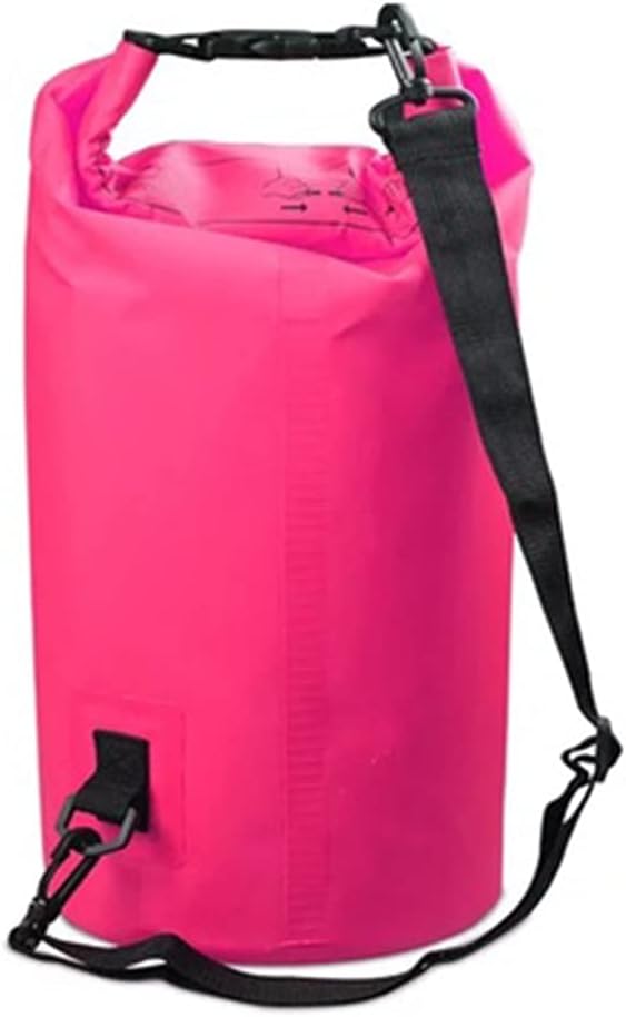 2L/5L/10L/15L/20L/30L Waterproof Dry Bag Roll Top Dry Compression Sack Keep Gear Dry Clean for Kayaking Beach Rafting Boating (Color : Pink Size : 15L)