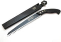 Saboten Japanese Pruning Saw 9.4 in (240mm) – Fluorine-Coated High-Carbon Steel Blade 7.5mm Tooth Pitch Smooth Pull Cuts Wooden Handle Wood Sheath Included Made in Japan