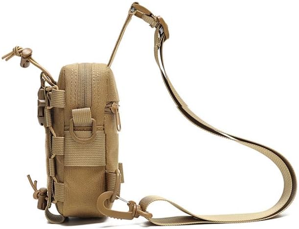 Outdoor Sports Hiking Sling Bag Shoulder Pack Camouflage Tactical Molle Chest Bag - Red