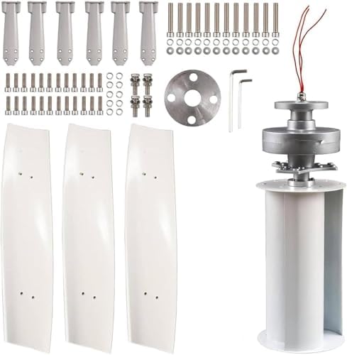 20000W Vertical Axis Wind Turbine Kit for Home - Powerful Grid-Tied Generator with Inverter &amp Controller Efficient Renewable Energy for Sustainable 24V Power Generation