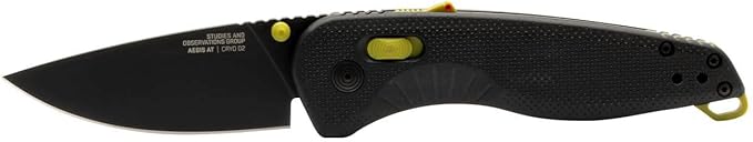 SOG Aegis AT Ambidextrous Outdoor Pocket Easy to Carry Folding Knives | CRYO D2 Stainless Steel Blade | AT-XR Lock