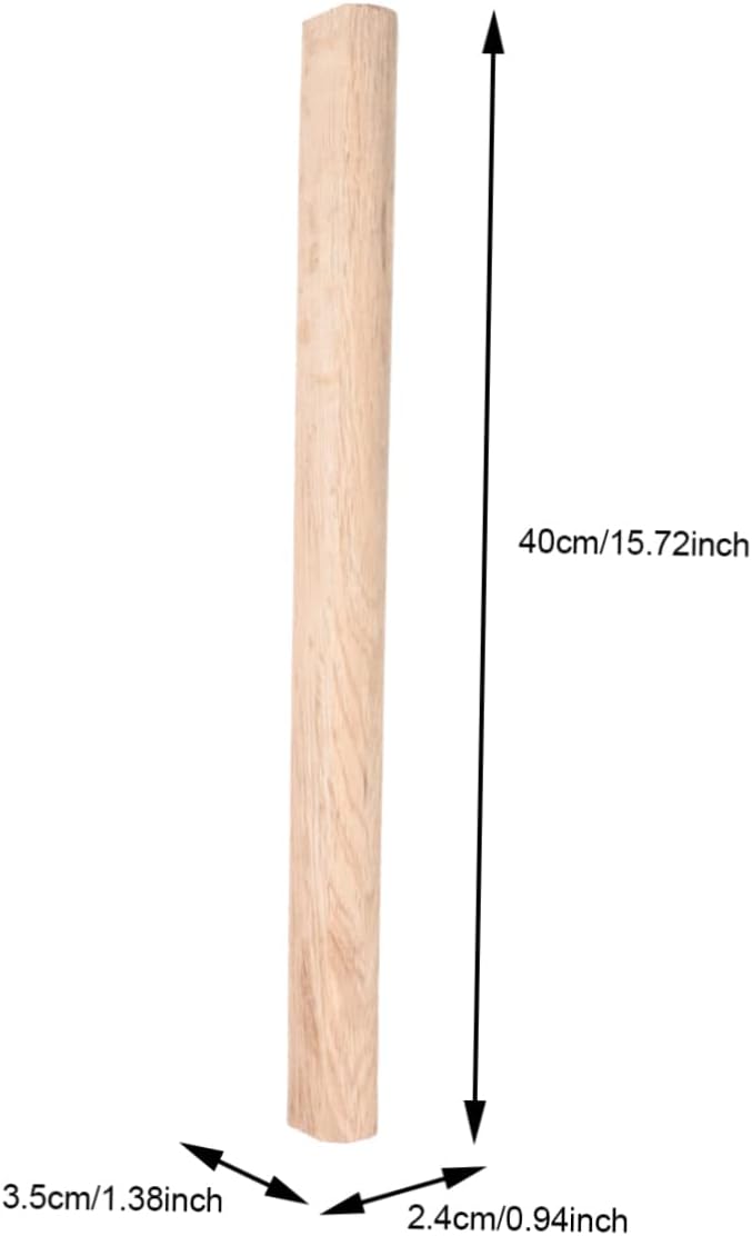 DOITOOL 2pcs Replacement Axe Handles Durable Wood Parts for Hatchets Ergonomic Design for Comfort and Safety for Wood Splitting and Camping