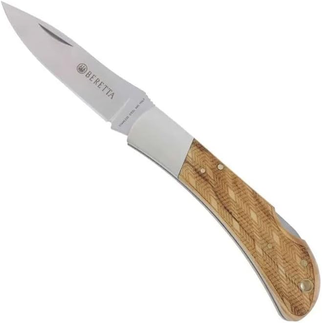 BERETTA Multi-Use Corrosion-Resistant Stainless Steel Razor Sharp Outdoor Pocket Folding Hunting Knife