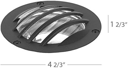 WAC Landscape Lighting Round Rock Guard for WAC Landscape Lighting 3in Well Light in Solid Brass Coated with Bronze