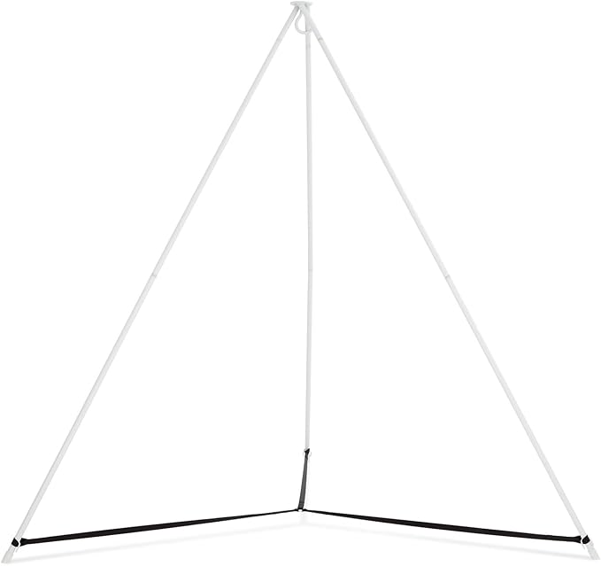 Hangout Pod Heavy Duty Freestanding Tripod Stand - for Hangout Pod Family Hammock Bed/Hanging Chair/Porch Swing. White.