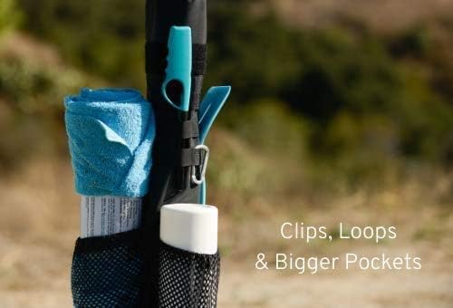 ezSTOW miniSTOW Canopy Organizer - Organize Your Awning Drink Holder Paper Towel Storage Sunscreen Pockets Trash Bags Attach to Tree Outdoor Hunting Camping Baseball Soccer Track
