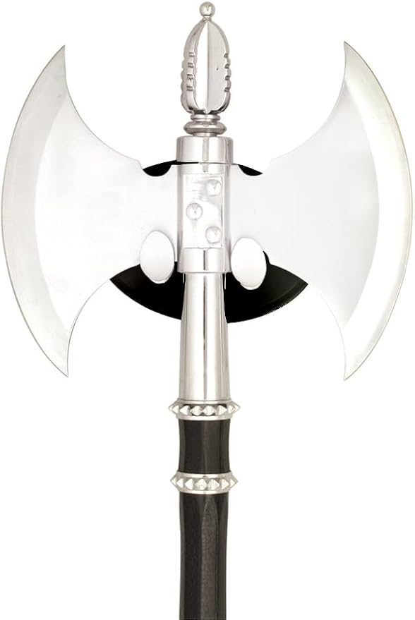 BladesUSA HK-079A Fantasy Medievel Battle Axe with Display Plaque 21-Inch Length