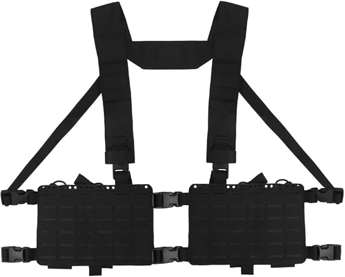 WoSporT Tactical Chest PackPlacard Split Front Chest Rig MOLLE System Magazine Pouch