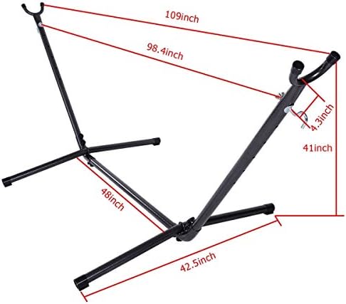 Thxbye Hammock Accessory Portable Hammock Stand Black Background &amp Silver Flower