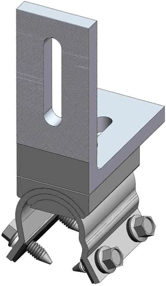 4 MageBracket RL with L Bracket R-Panel Trapezoidal Metal Roof Mounting Racking Rib Brackets Clamps for Solar Panel Module Installation