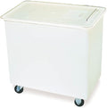 Carlisle FoodService Products BIN2702 Portable Ingredient / Food Storage Bin with Sliding Lid 27 Gallon White
