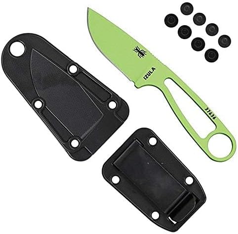 ESEE Izula Fixed Blade Knife w/Molded Polymer Sheath and Clip Plate