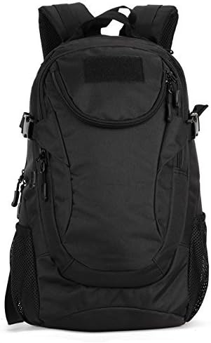 UNISTRENGH 25L Backpack Military Tactical Daypack Water-resistance Assault Gear Rucksack for Hunting Trekking Travelling (Black)