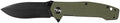 704 Gear Trailblazer EDC Folding Pocket Knife | 3.25 Blade G10 Handle Ambidextrous Thumb Stud Reversible Pocket Clip | Olive Drab Green