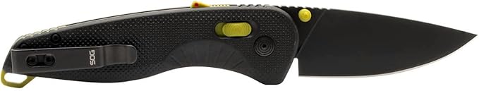 SOG Aegis AT Ambidextrous Outdoor Pocket Easy to Carry Folding Knives | CRYO D2 Stainless Steel Blade | AT-XR Lock