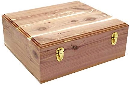 Cedar Essence Sweater/Storage Box with Lid &amp Dual Clasps UNFINISHED