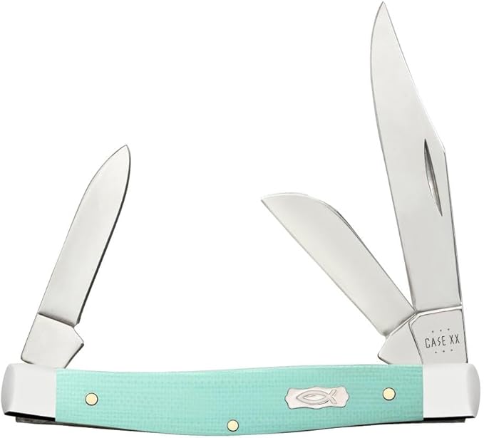 Case Cutlery CA18102: Stockman Seafoam Green