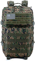 Tactical Military Backpack for Man45L Waterproof Army Pack Rucksack Hiking Laptop Backpack 3 Day Bug Out Bag Hiking Rucksack (Jungle digital) 9