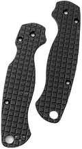 1Pair Aluminum Alloy Scales Fits for C81 Paramilitary 2 Handle Patch Replacement Accessory(Black)