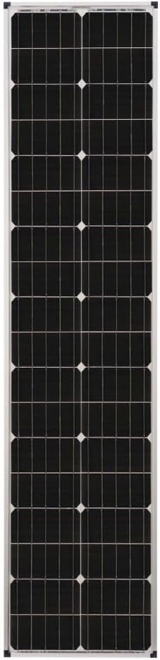 Zamp Solar Legacy Series 90-Watt “Long” Roof Mount Solar Panel Kit for Curved Roofs with Digital Charge Controller. Off-Grid Solar Power for RV Battery Charging - KIT1007