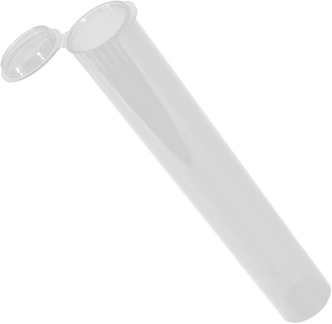 TUBES 100 Pack Tubes | 109 MM Squeeze Top Child Proof Air-Tight Lid Eco-Friendly BPA-Free Plastic Container | Clear