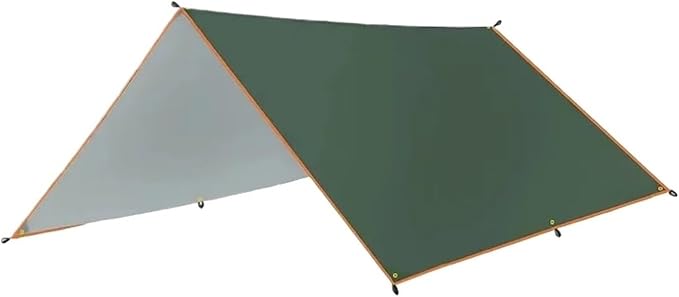 Camping Tarp Waterproof Tent Tourist Awning Shade Garden Canopy Beach Sunshade Outdoor Ultralight Sun Shelter Hiking Backpacking(N-Green4x4m)