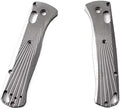 1 Pair Scales Fits for Bugout 535 Titanium Non-slip Blank Handle Patch DIY Replacement in Stonewashed Finish