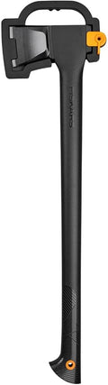 Fiskars Splitting Axe L Solid with Blade and Transport Protection Non-Stick Coating Steel Blade/Fibreglass Reinforced Plastic Handle Black/Orange A19 Length: 65 cm 1.6 kg 1052044