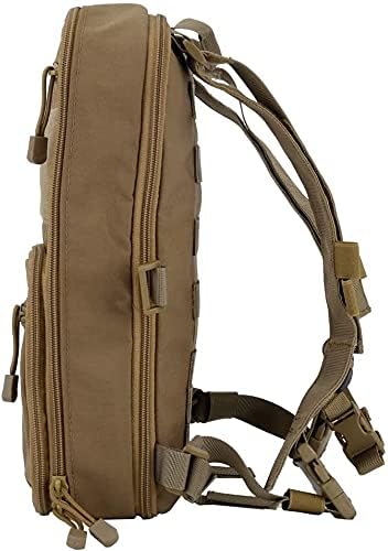 Flat Tactical MOLLE Backpack Military Multifunctional Airsoft Tool Bag Camping Bag Travel Hunting Hiking Backpack