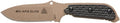 TOPS Knives Mil-Spie Elite Full Tang Fixed Blade- Coyote Tan Coating- Black Kydex Sheath w/Rotating Spring Steel