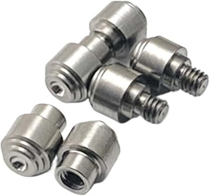 3 Sets Custom Titanium Raw Thumb Stud Screw Replacements Fit for Recon1 and Voyager DIY Making Accessory