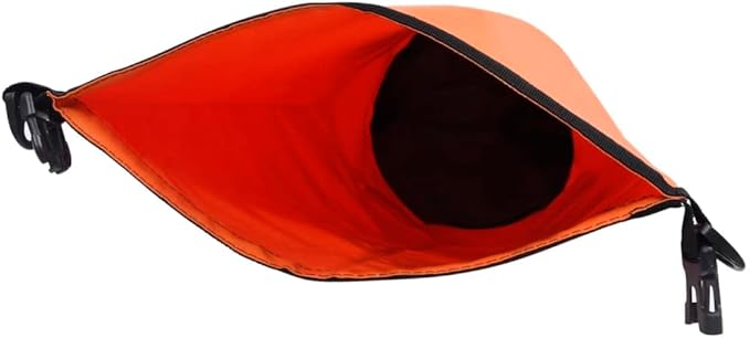 Dry Bag Orange 10 L PVC Waterproof Sack for Boating Surfing Sailing with Adjustable Straps Lightweight Durable Foldable Protects Valuables from Water Sand Dust