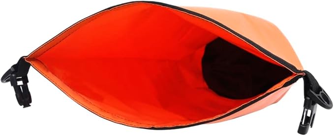 Waterproof Dry Bag Orange 5.3 gal PVC Backpack for Boating Surfing Outdoor Gear Storage Lightweight Durable Sack with Adjustable Shoulder Straps Protects Valuables