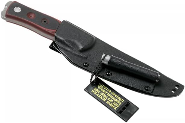 TOPS Knives B.O.B. THE RAFT B.O.B. Hunter Brothers of Bushcraft Fieldc – 154 CM Steel red