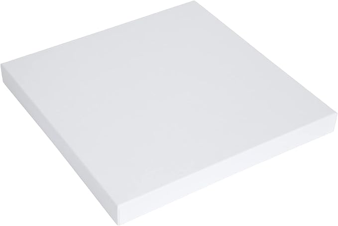 Bigso Logan Storage Box KD | Storage Cubes with Lid for Shelves and Cubical Room Organizers | Collapsible Storage Cube with Leather Handle for Organization | 12.4’’ x 12.4’’ x 12.2’’ | White