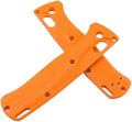 1 Pair G10 Scales Fits for Bugout 535 CNC Handle Patch Blank DIY Replacement in Orange Color