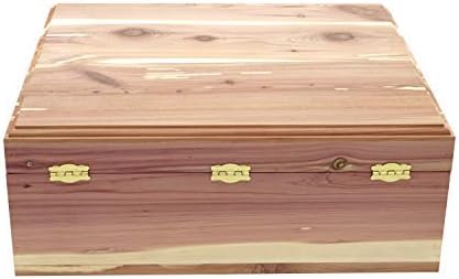 Cedar Essence Sweater/Storage Box with Lid &amp Dual Clasps UNFINISHED
