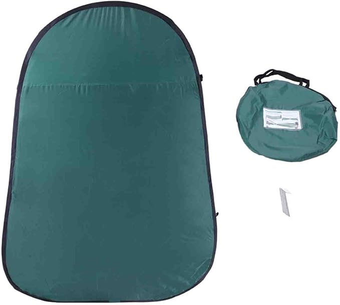 Portable Pop Up Toilet Camping Shower Privacy Tent Changing Room Dressing Tent Green 47.2W x 74.8H 1 Person Water-Resistant Summer Fall Backpacking